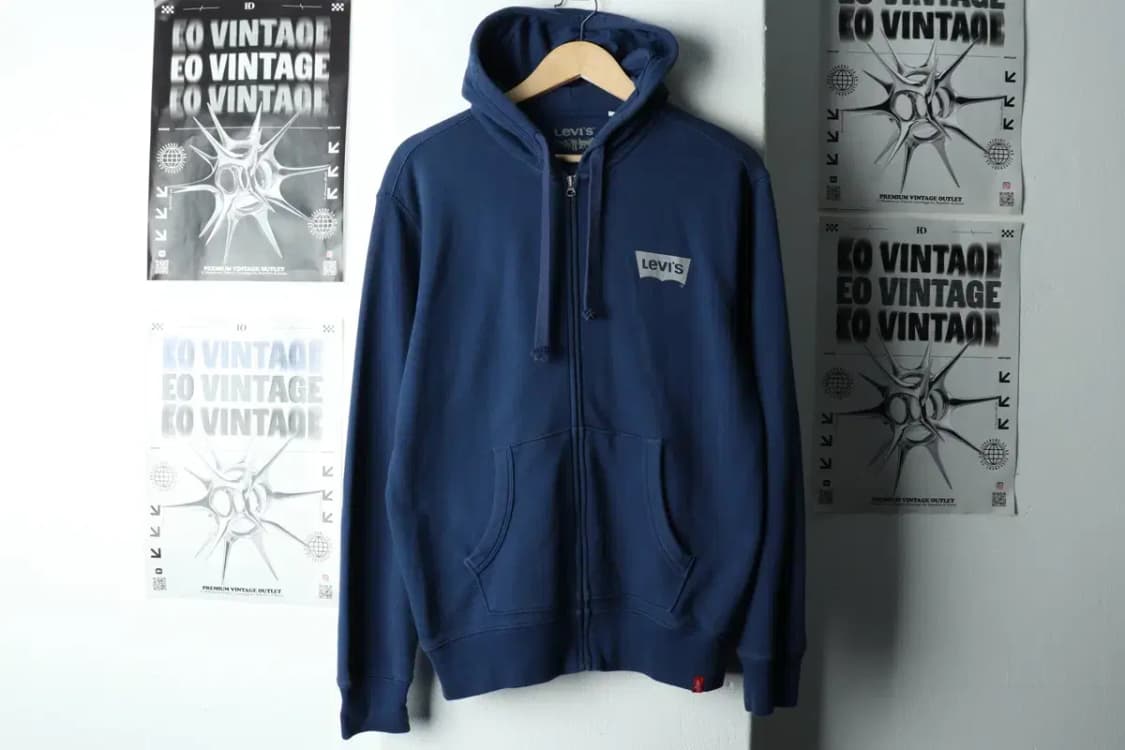 (M-L) 리바이스 후드집업 스몰로고 네이비-167A0 상품이미지2