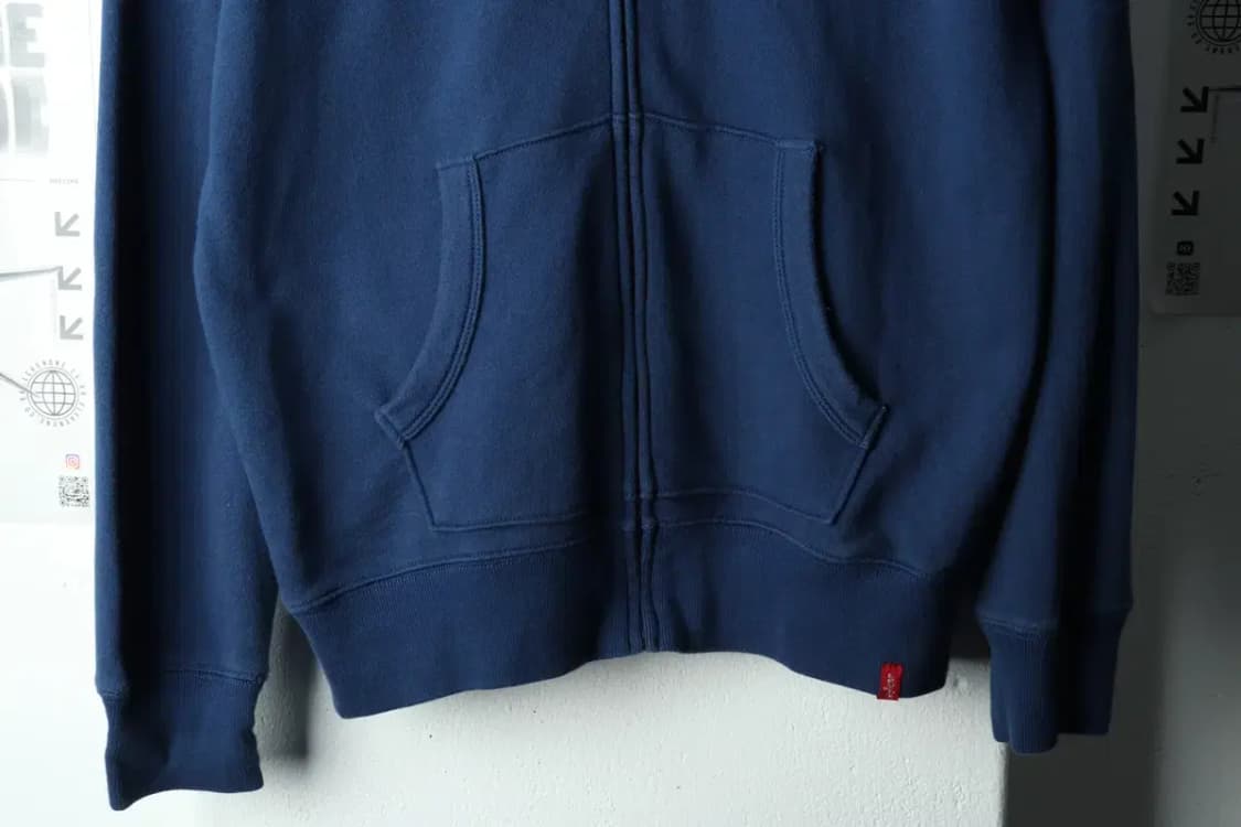 (M-L) 리바이스 후드집업 스몰로고 네이비-167A0 상품이미지4