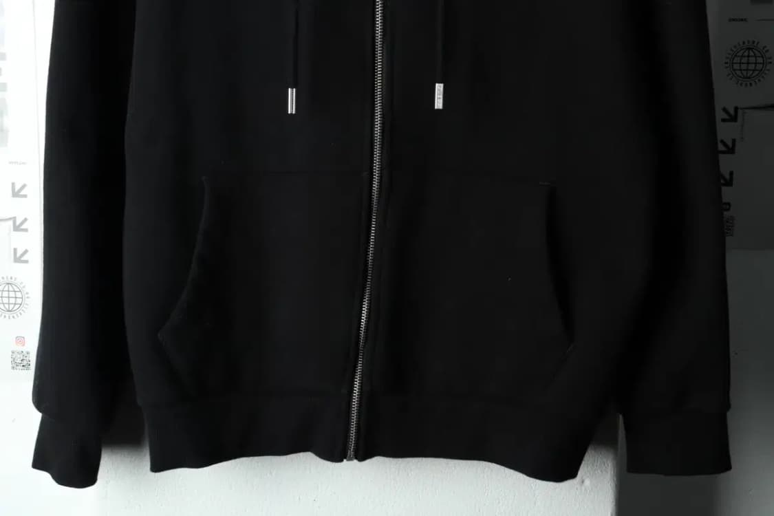 (M-L) 게스 후드집업 블랙 기모 금장-167A1 상품이미지4