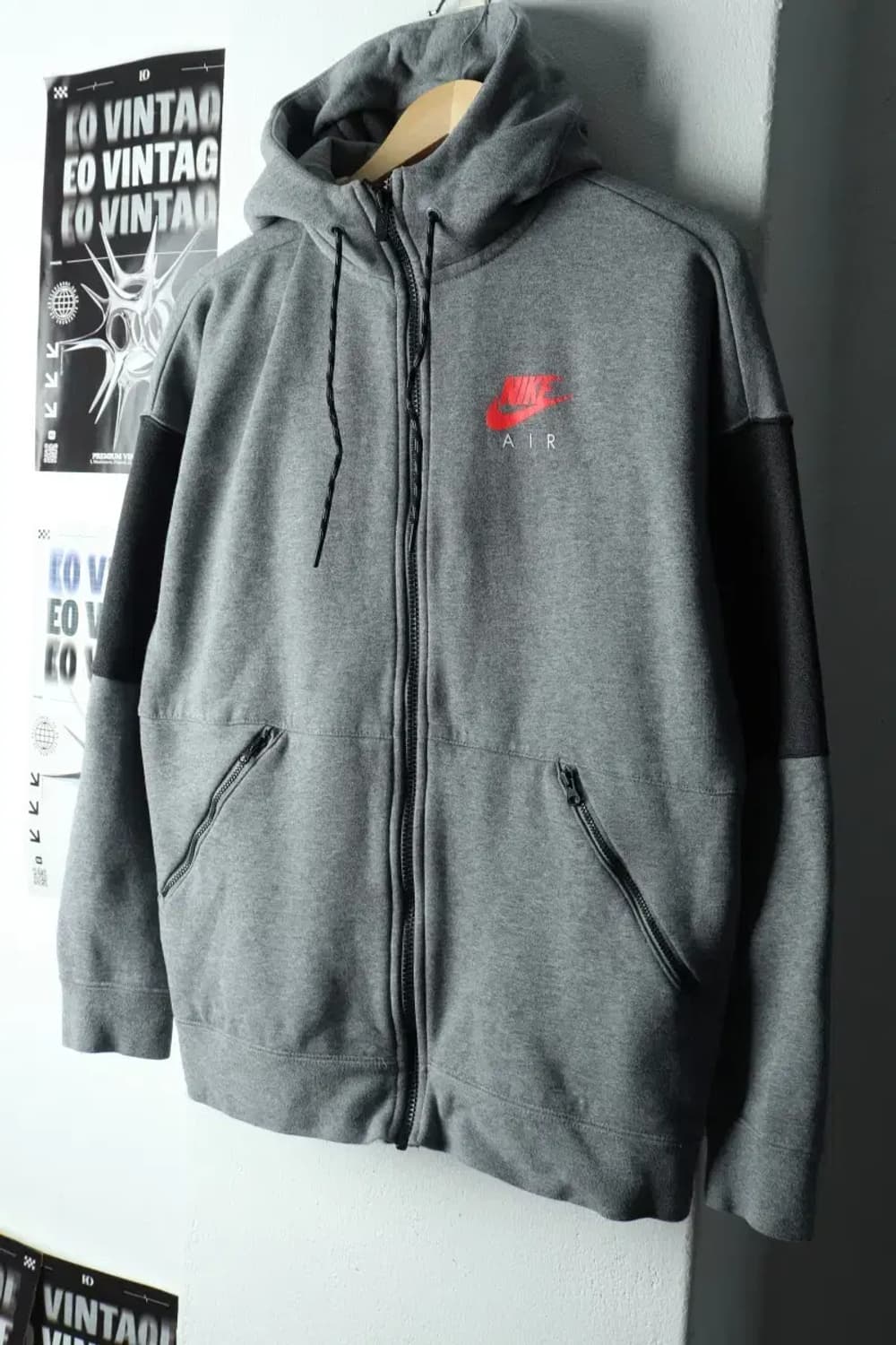 (XL-2XL) 나이키 후드집업 테크팩 그레이 기모 올드스쿨-167A2 상품이미지1