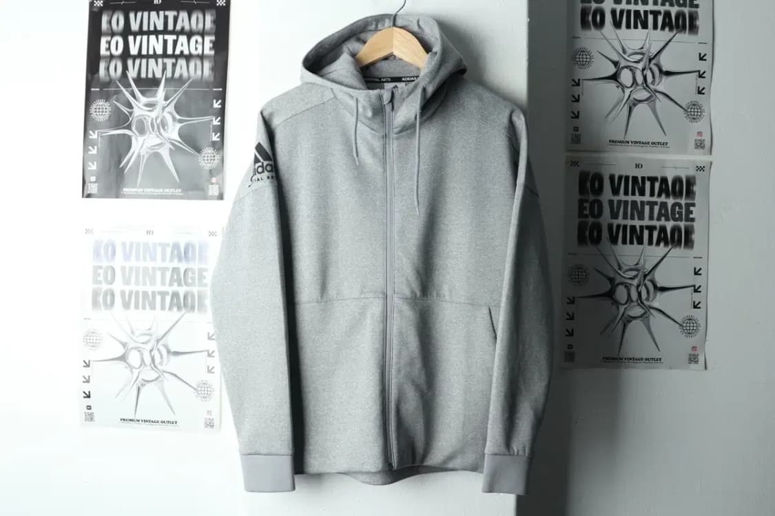 (M) 아디다스 후드집업 마샬아츠 기능성 그레이-167A3 상품이미지2