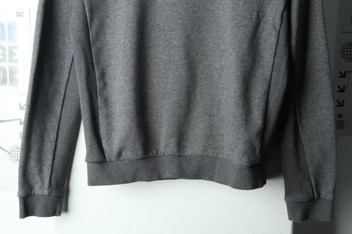 W(S-M) 라코스테 맨투맨 티셔츠 스판 그레이 올드스쿨-167A5 상품이미지4