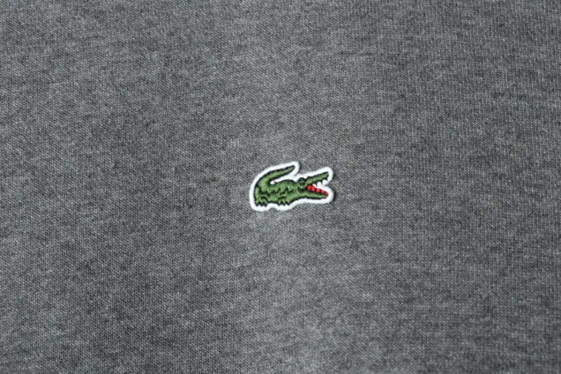 W(S-M) 라코스테 맨투맨 티셔츠 스판 그레이 올드스쿨-167A5 상품이미지5