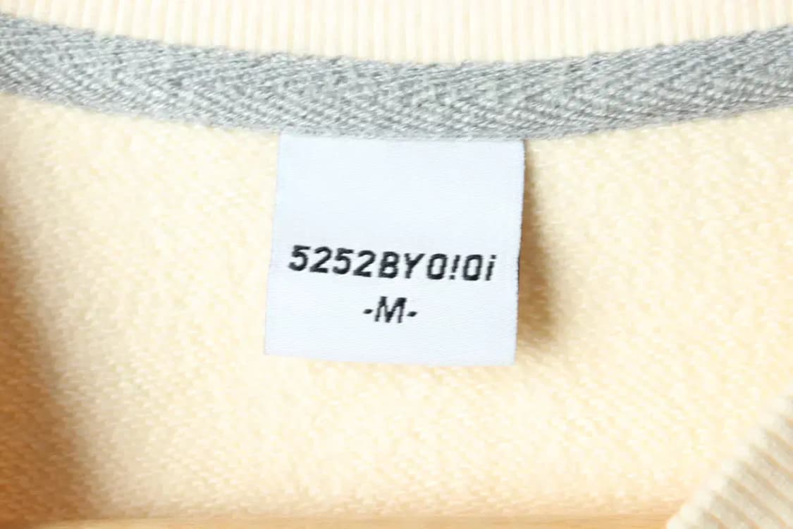 (M) 오아이오아이 맨투맨 티셔츠 빅로고 크림 올드스쿨-167A6 상품이미지7