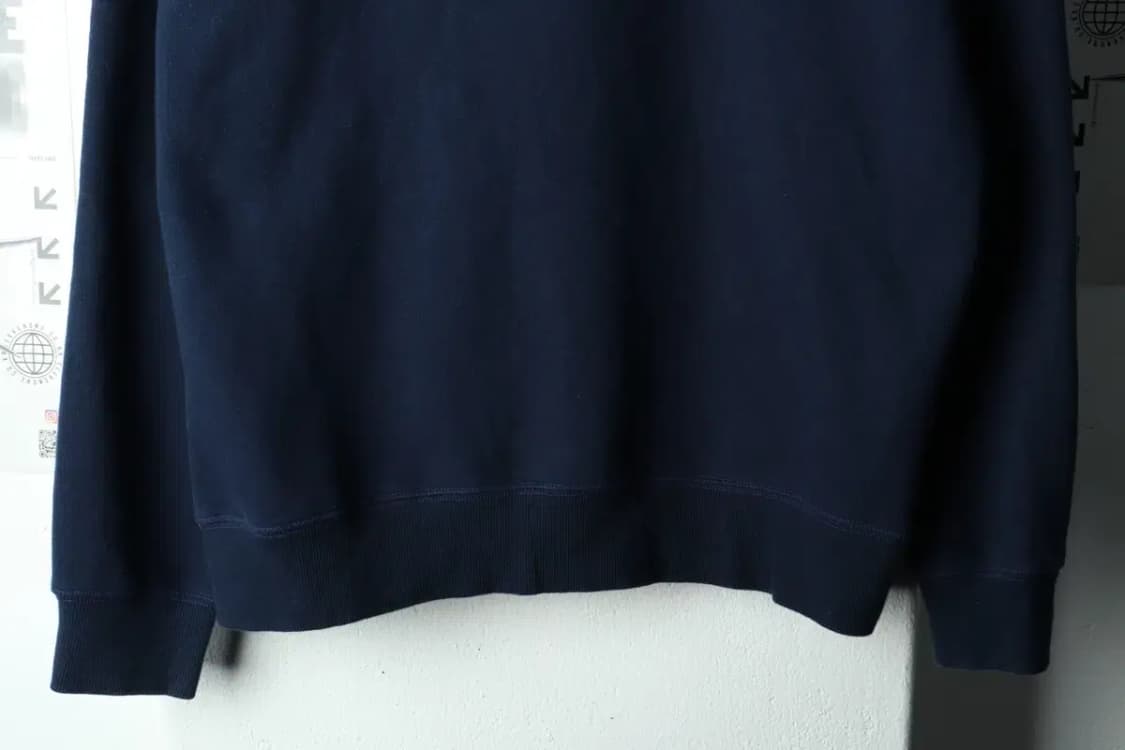 (M) 아디다스 맨투맨 티셔츠 빅로고 네이비 기모 올드스쿨-167A8 상품이미지4
