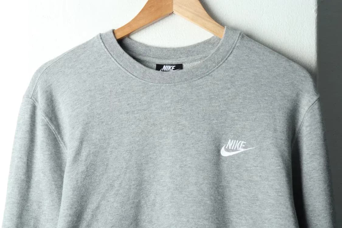 (S-L) 나이키 맨투맨 티셔츠 크루넥 그레이 기본-167AA 상품이미지3