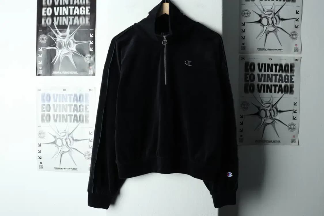 W(2XL) 챔피온 집업 바람막이 점퍼자켓 트렌드 희귀 블랙-167EB 상품이미지2