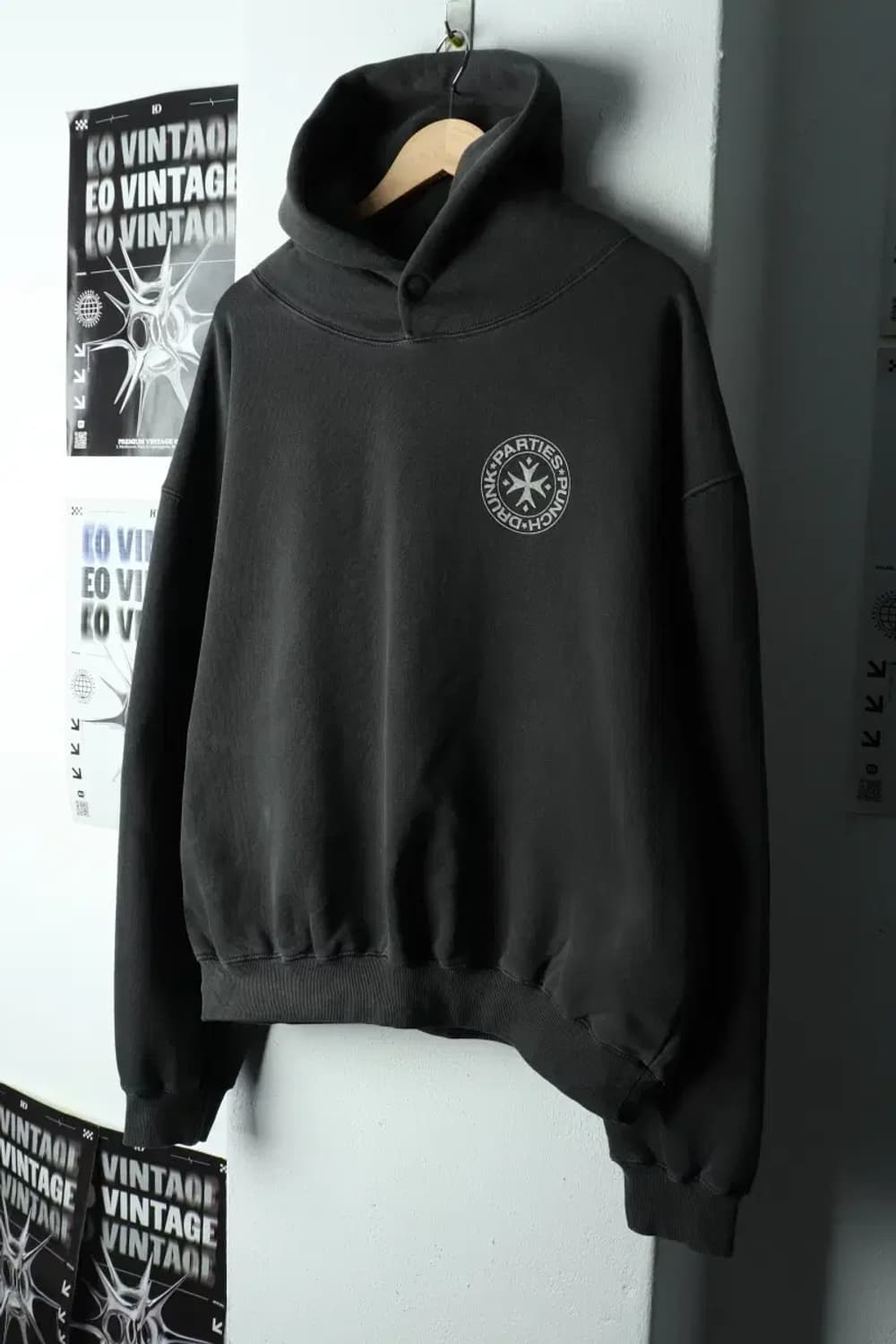 (L-2XL) 펀치 드렁크 파티즈 후드티셔츠 유행 트렌드-167F6 상품이미지1