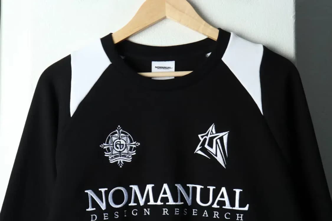 (L-XL) 노매뉴얼 맨투맨 티셔츠 블록코어 블랙-167F7 상품이미지3