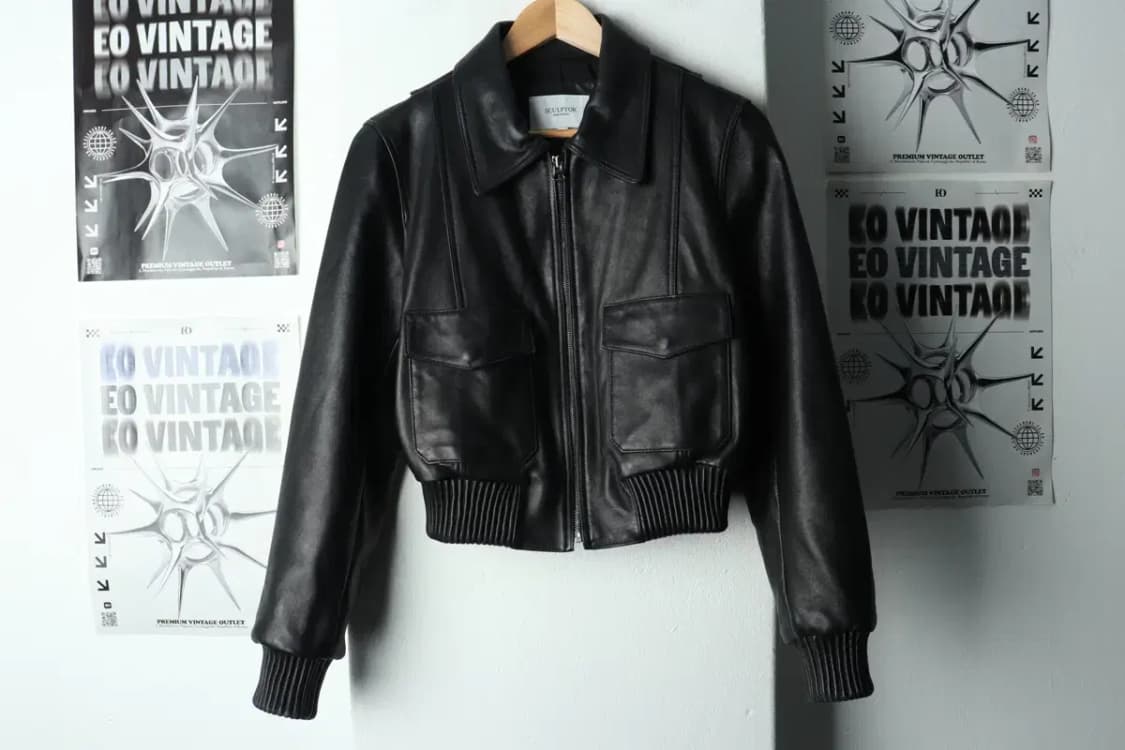 W(S) 스컬프터 집업 바람막이 점퍼자켓 리얼레더 램스킨-167FD 상품이미지2