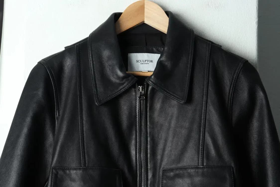 W(S) 스컬프터 집업 바람막이 점퍼자켓 리얼레더 램스킨-167FD 상품이미지3