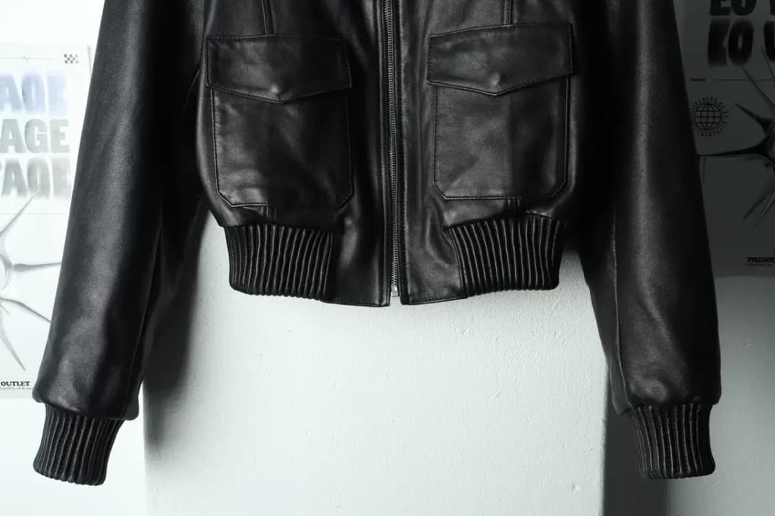 W(S) 스컬프터 집업 바람막이 점퍼자켓 리얼레더 램스킨-167FD 상품이미지4