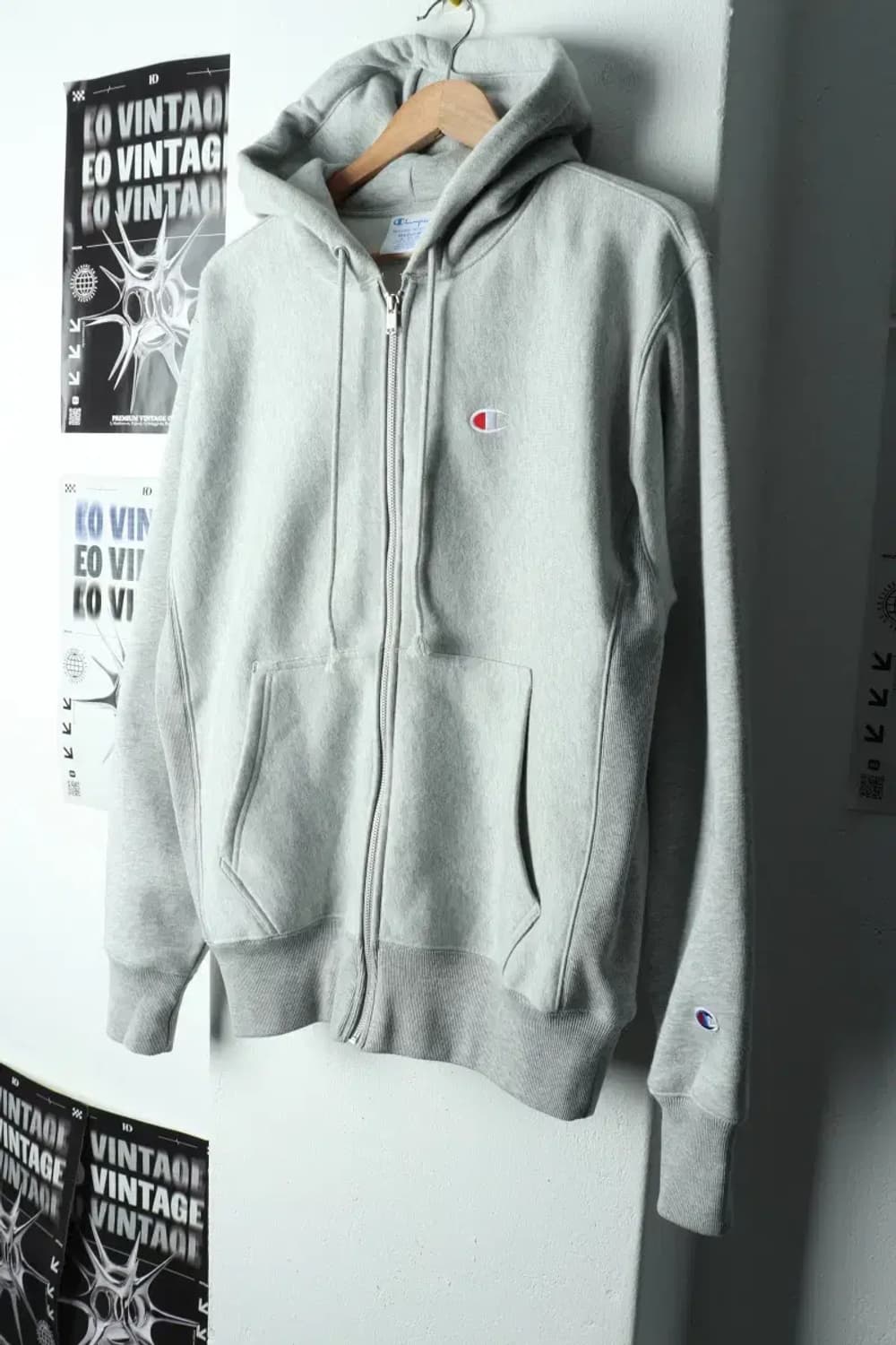 (XL) 챔피온 후드집업 리버스위브 그레이 기모-16800 상품이미지1