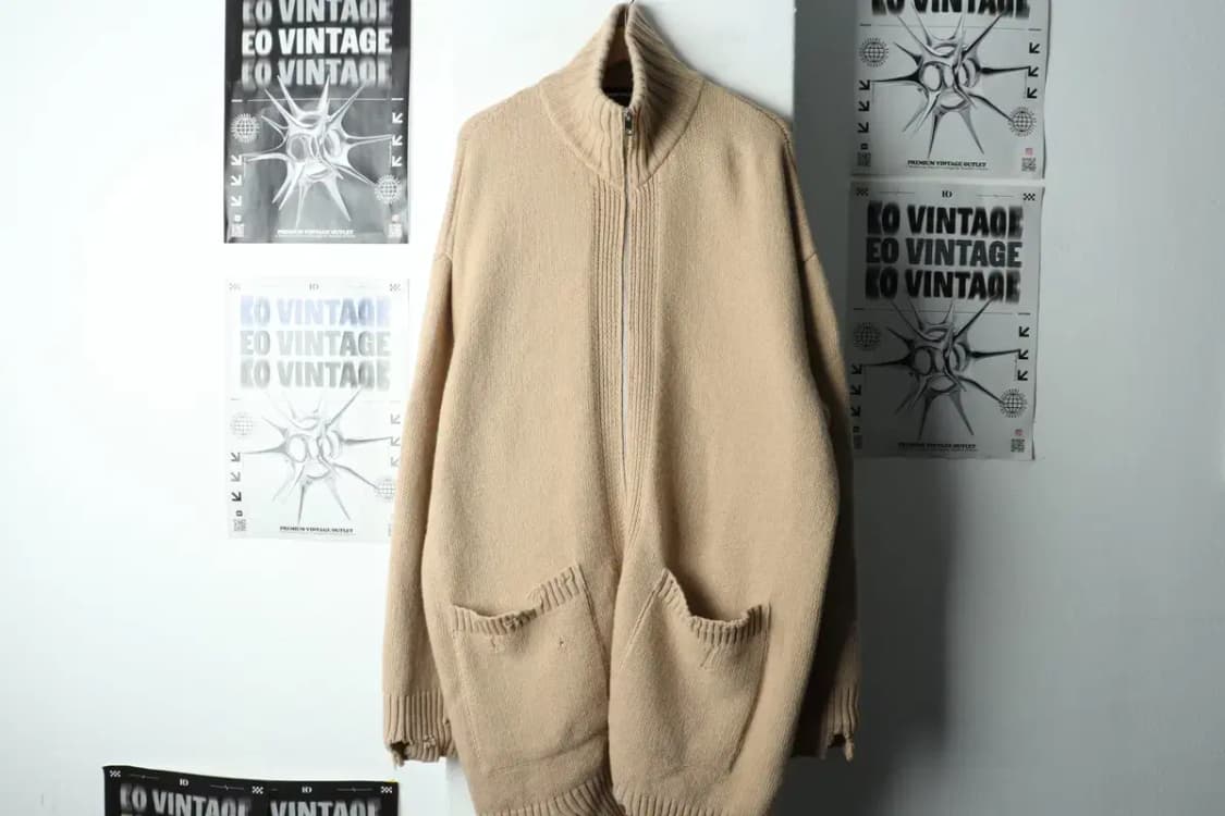 (F) 디젤 니트집업 베이지 그런지 롱 희귀 매물-16801 상품이미지2