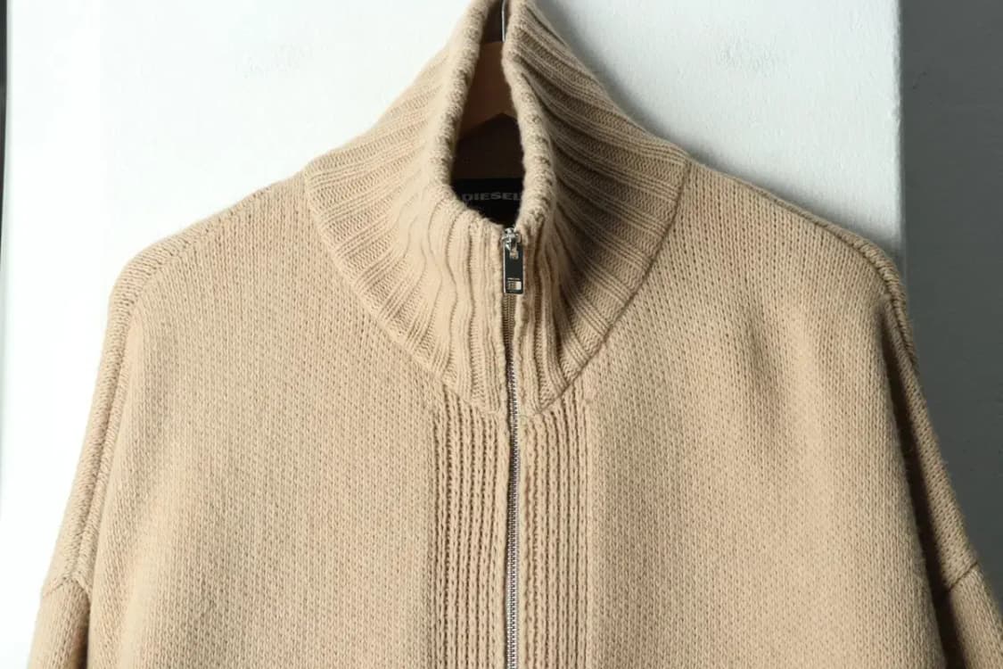 (F) 디젤 니트집업 베이지 그런지 롱 희귀 매물-16801 상품이미지3