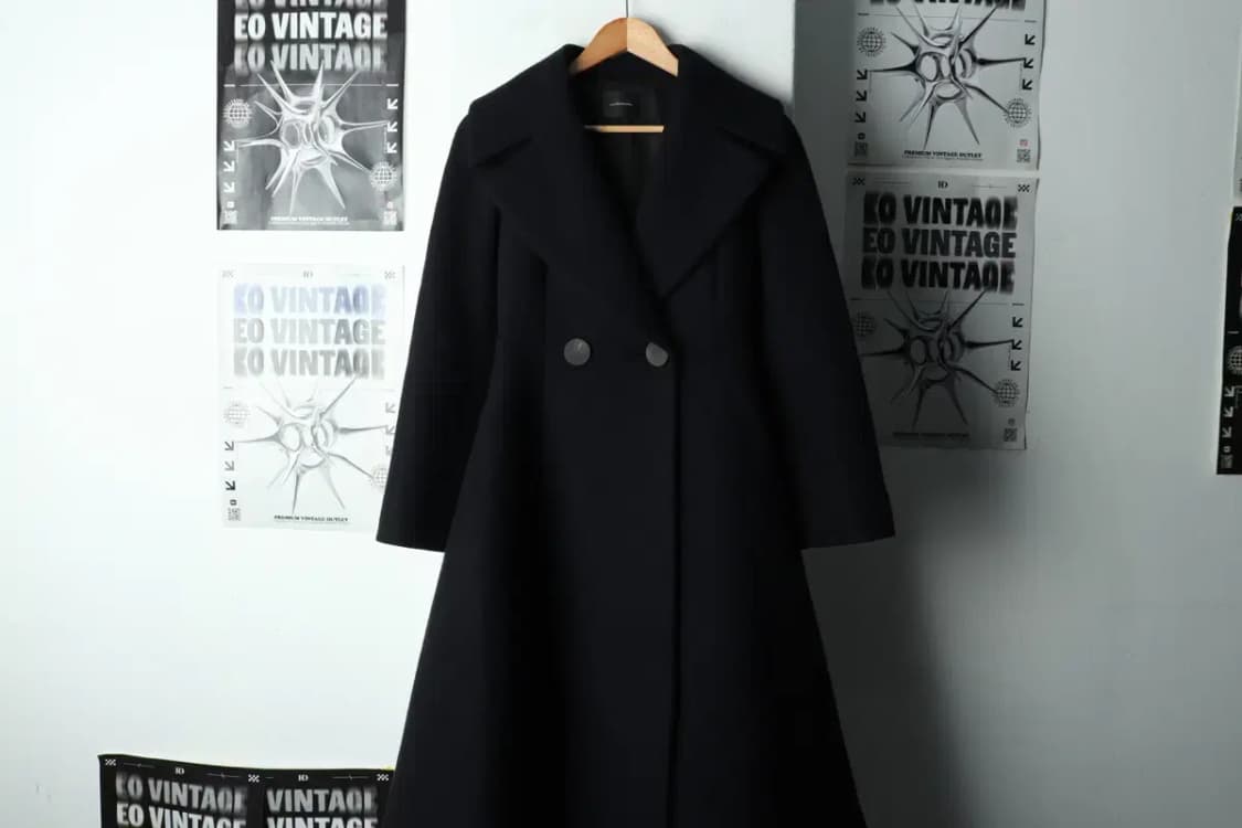 W(S) 아보아보 코트자켓 네이비 울 연예인다수 착용-16802 상품이미지2