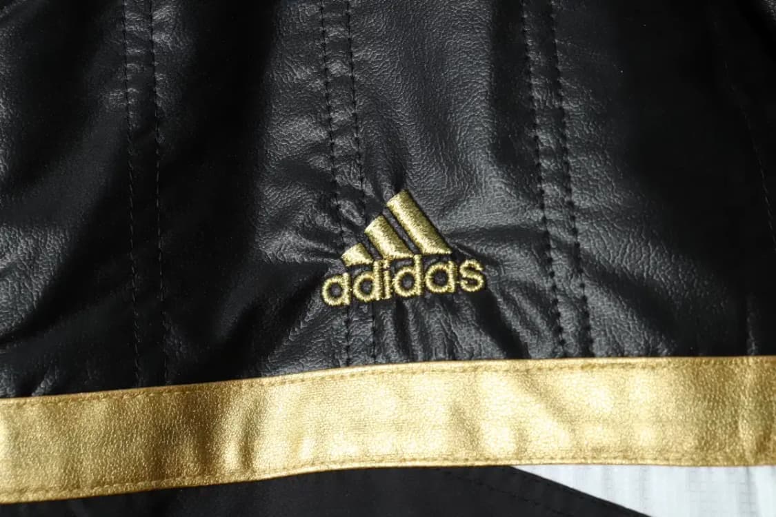 (XL) 아디다스 패딩 점퍼자켓 블랙 삼선 금장 가죽-16806 상품이미지4