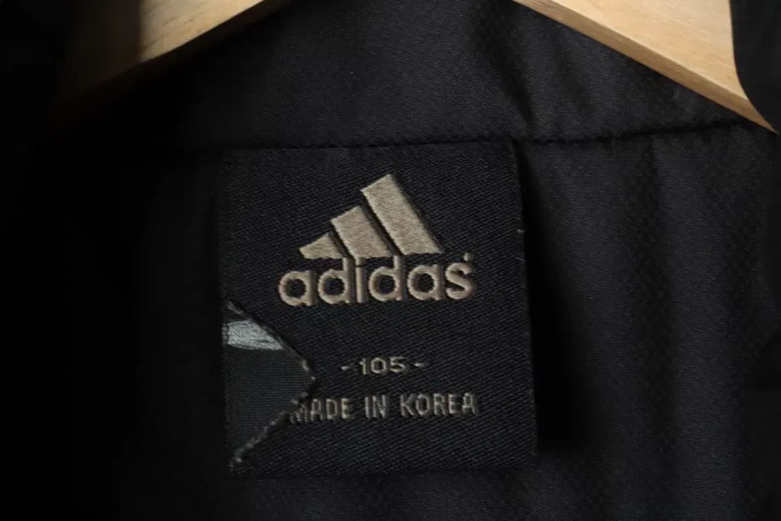 (XL) 아디다스 패딩 점퍼자켓 블랙 삼선 금장 가죽-16806 상품이미지6