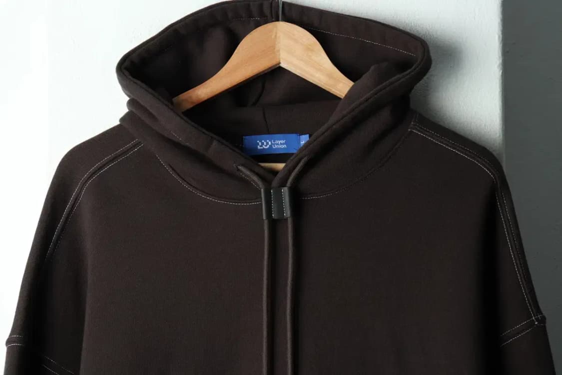 (L-2XL) 레이어 유니온 후드티셔츠 헤비 오버 스티치 노멀-16807 상품이미지3