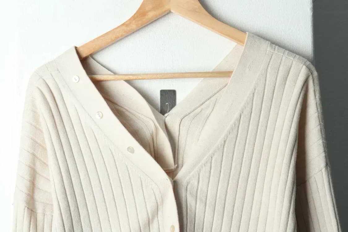 W(F) 지나시스 니트 가디건 베이지 울 유니크-1680B 상품이미지3