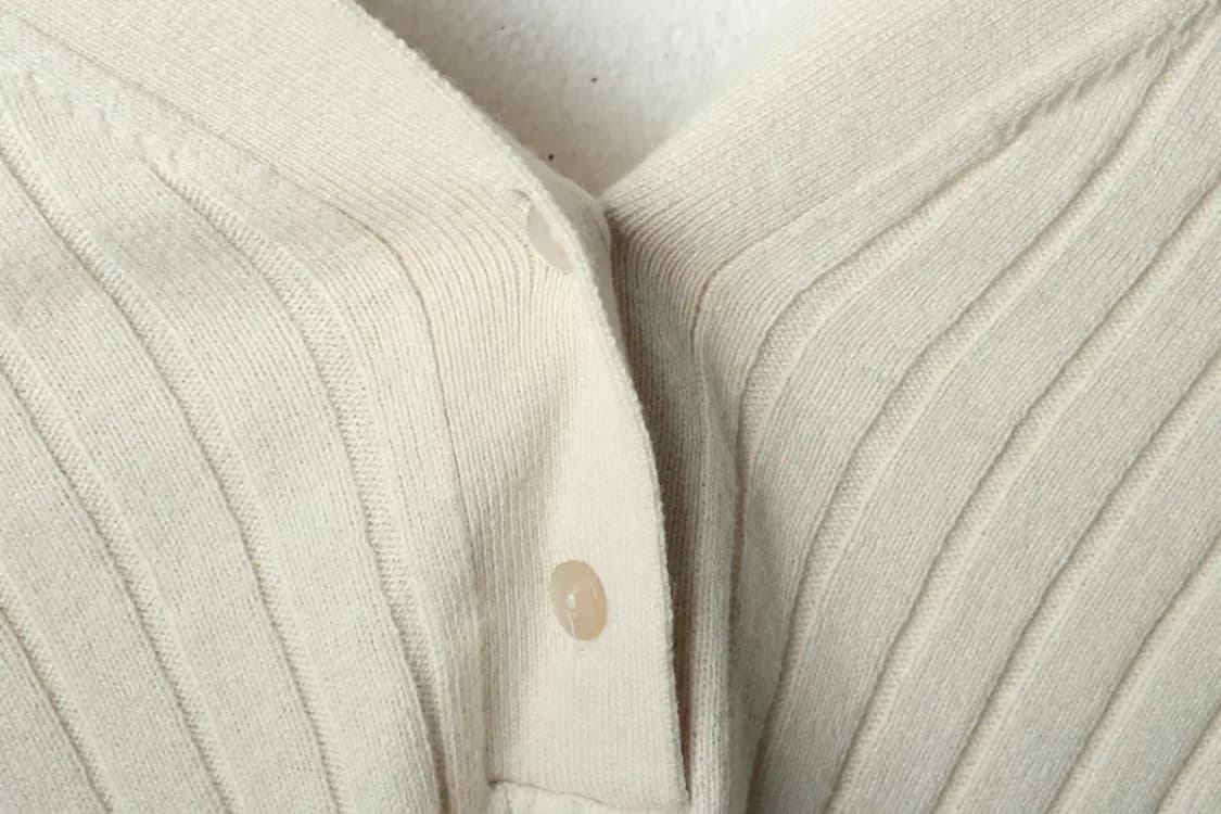 W(F) 지나시스 니트 가디건 베이지 울 유니크-1680B 상품이미지5