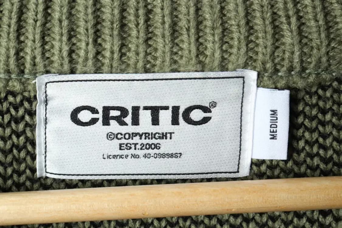 (M-L) 크리틱 니트 오버사이즈 카키 스트릿-1680C 상품이미지6