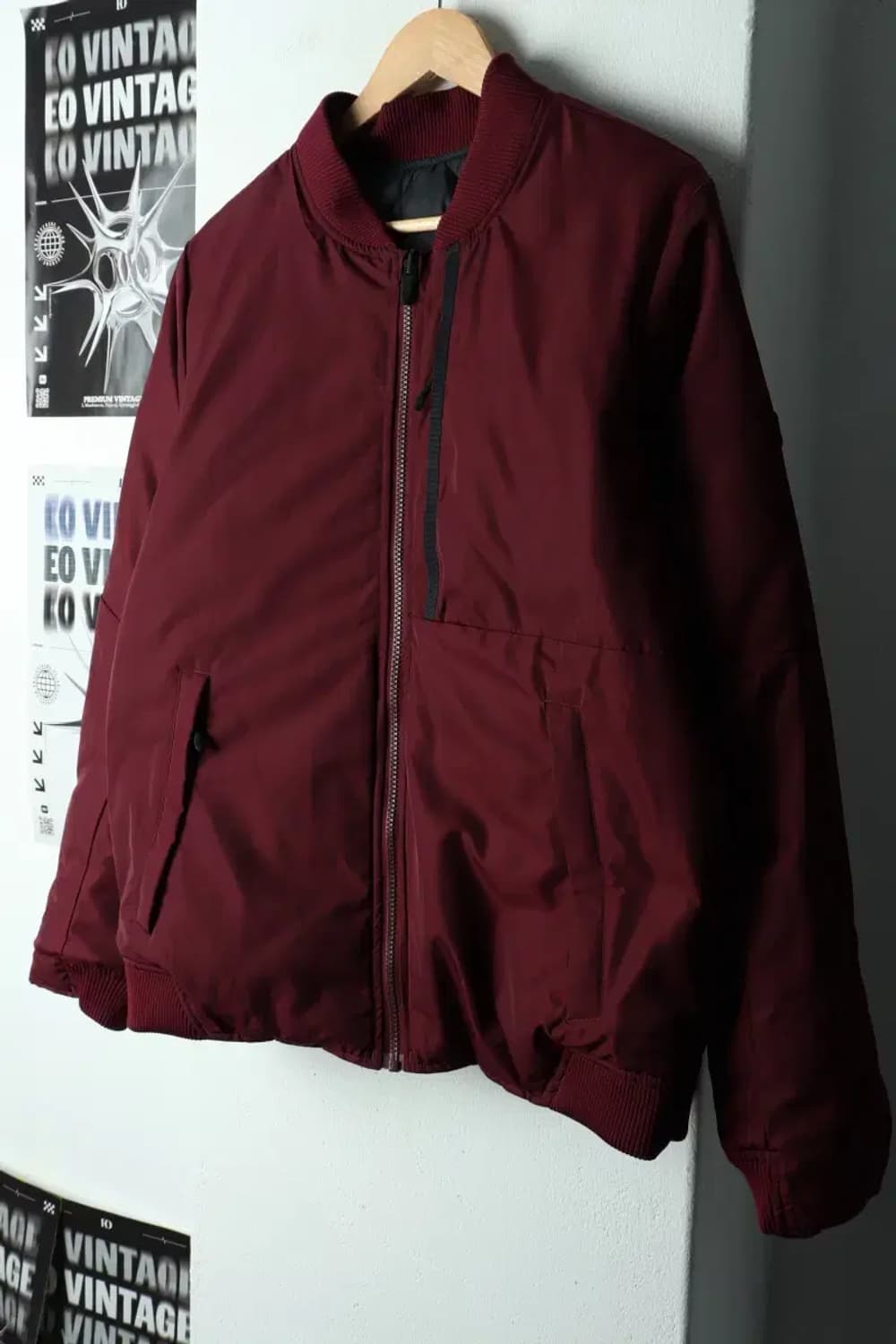 (L-XL) 나이키 패딩 점퍼자켓 테크팩 리버시블 버건디-1680F 상품이미지1