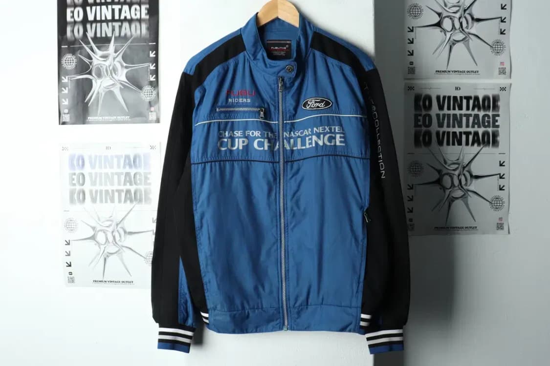 (L-XL) 후부 집업 바람막이 점퍼자켓 포드 블루 레이싱-16817 상품이미지2