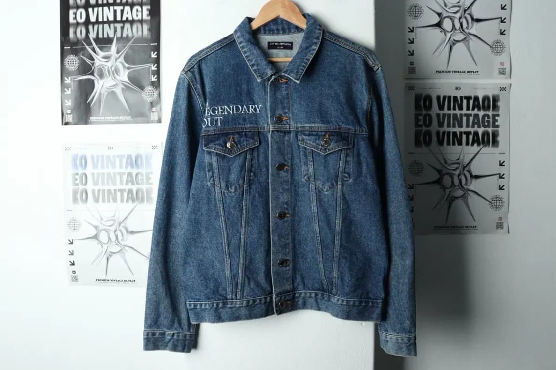 (XL) 아임낫어휴먼비잉 집업 바람막이 점퍼자켓 데님 트러커-16818 상품이미지2