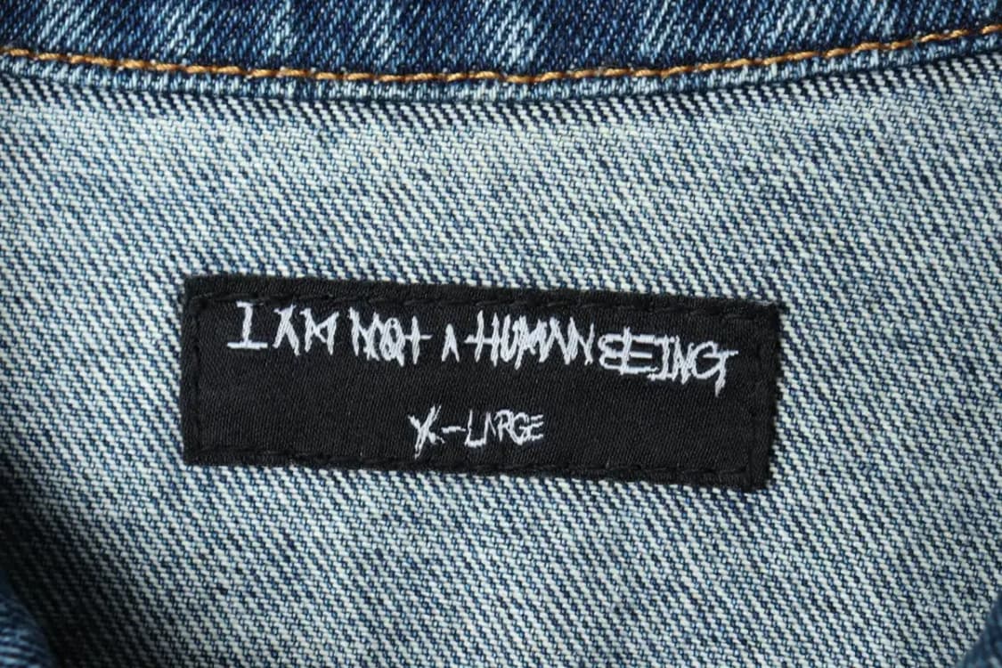 (XL) 아임낫어휴먼비잉 집업 바람막이 점퍼자켓 데님 트러커-16818 상품이미지7