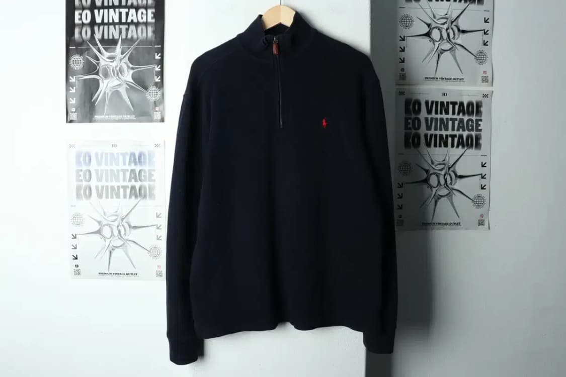 (M-XL) 폴로 랄프로렌 니트 반집업 네이비 레드포니 USA-1681F 상품이미지2