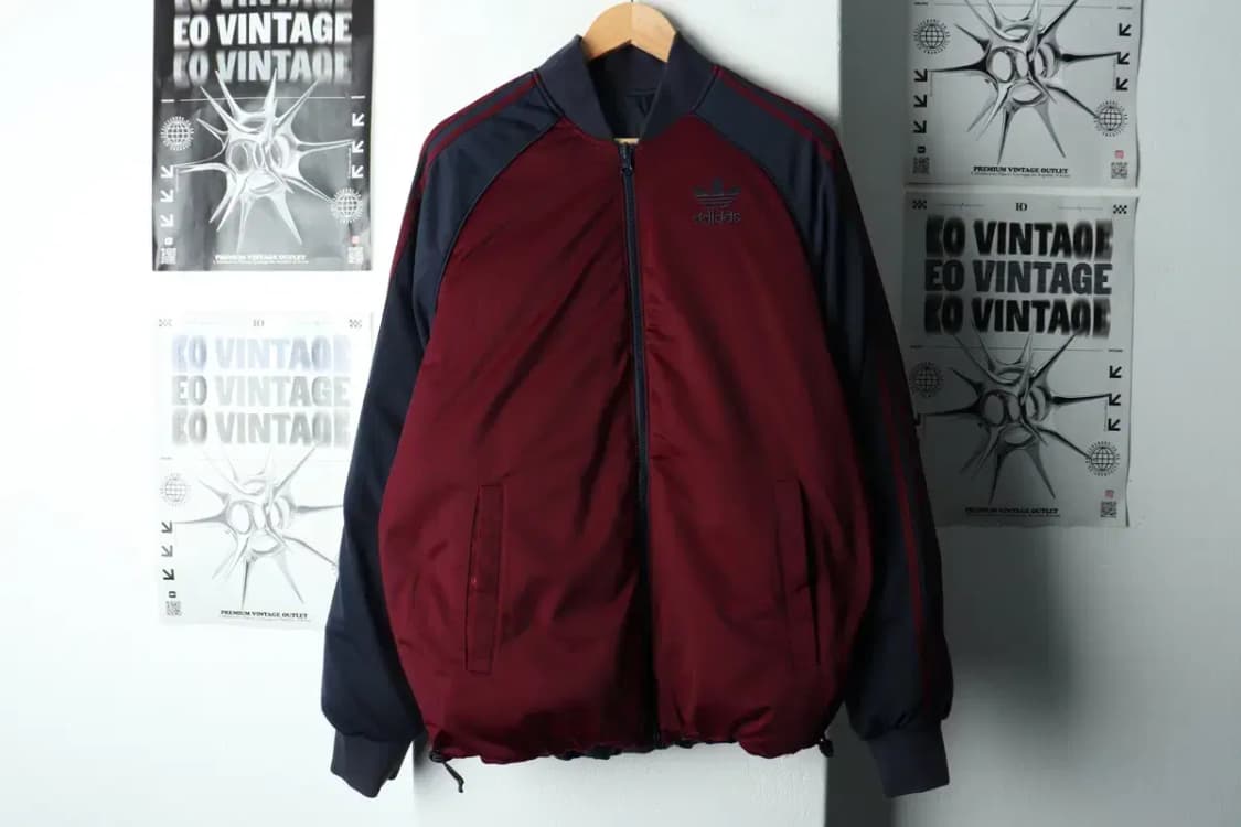 (M) 아디다스 패딩 점퍼자켓 신형 리버시블 버건디 불꽃-16820 상품이미지3