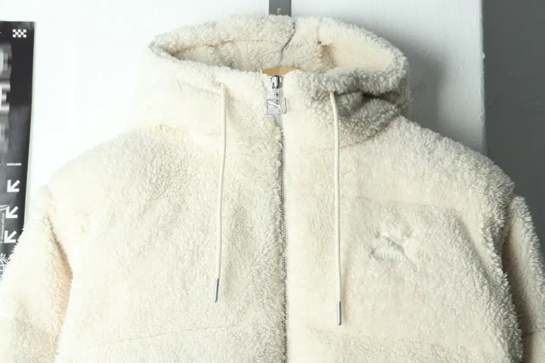 (S) 퓨마 패딩 점퍼자켓 후리스 플리스 아이보리 키치-16821 상품이미지3