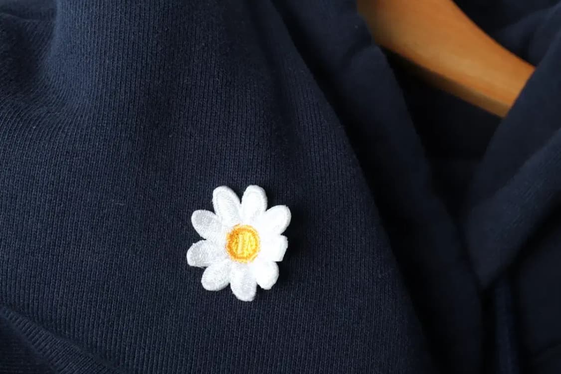 W(F) 도산 아뜰리에 후드티셔츠 데이지 패치 네이비-16824 상품이미지6