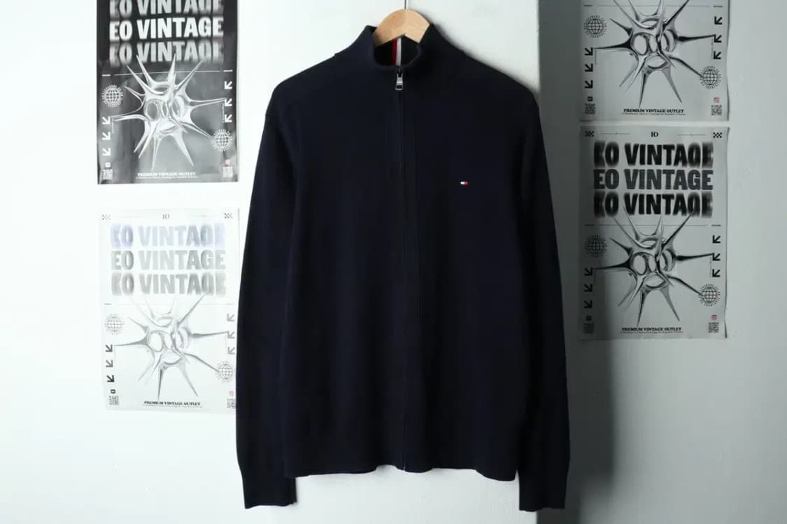 (L-XL) 타미힐피거 니트 가디건 집업 캐시미어 네이비-16825 상품이미지2