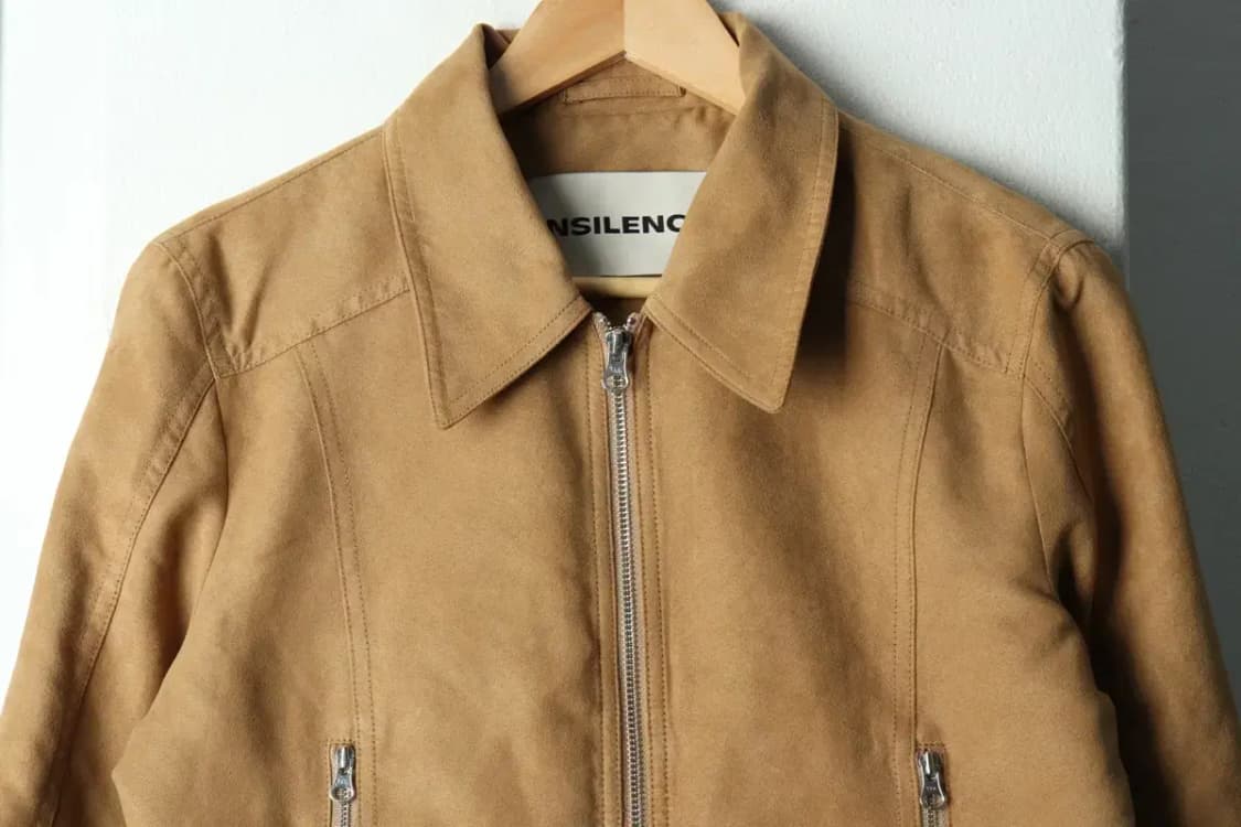 W(S) 인사일런스 집업 바람막이 점퍼자켓 스웨이드 카멜 크롭-16828 상품이미지3