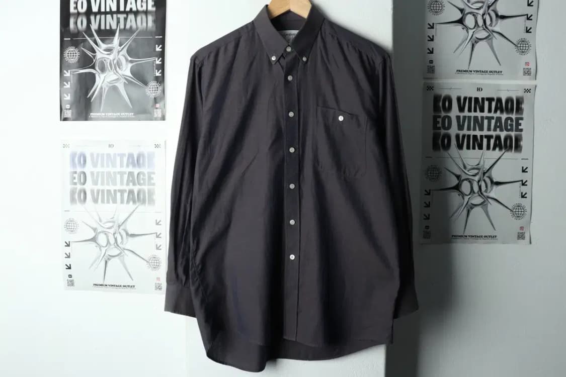 (M) 입생로랑 셔츠 남방 딥블루 무지-16829 상품이미지2