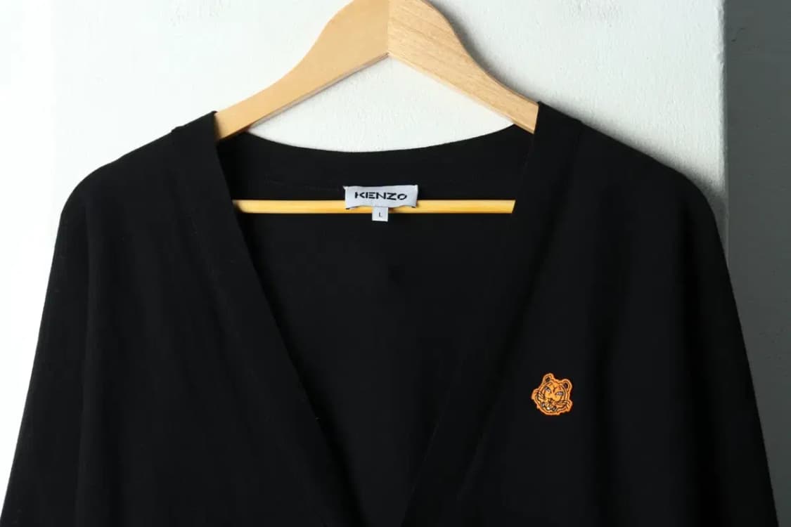 (L-XL) 겐조 니트 가디건 타이거로고 블랙 한정판-1682F 상품이미지3