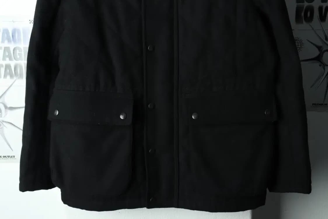 (M-L) 유니클로 후드티셔츠 JW앤더슨 블랙 울-16832 상품이미지4