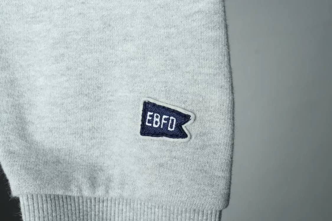 (S-M) 이벳필드 맨투맨 티셔츠 빅로고 그레이 Y2K 기모-16833 상품이미지6