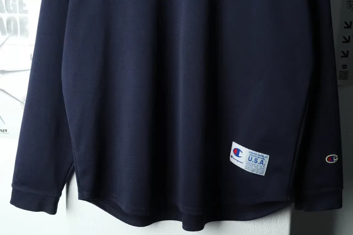 (XL) 챔피온 긴팔티셔츠 기능성 네이비 농구 빅로고-16834 상품이미지5