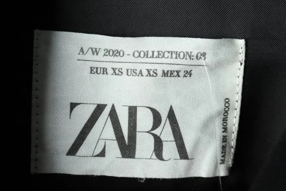 W(XS-S) 자라 코트자켓 더블 블랙 울 컬렉션라인-16837 상품이미지5