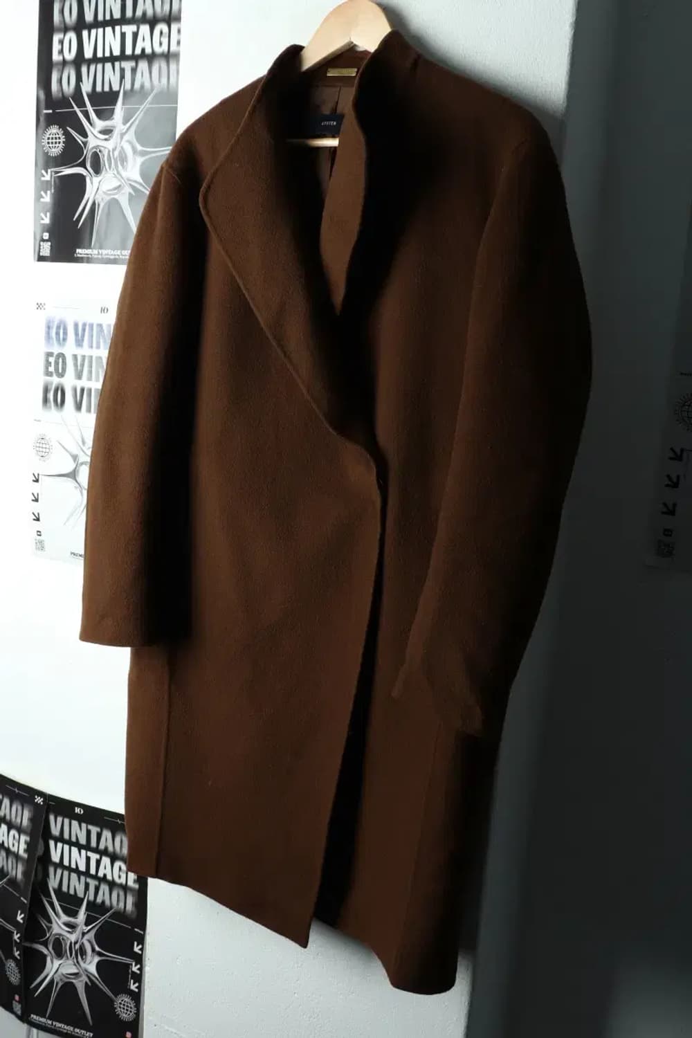 W(S-M) 시스템 코트자켓 한섬 핸드메이드 브라운 울-16838 상품이미지1