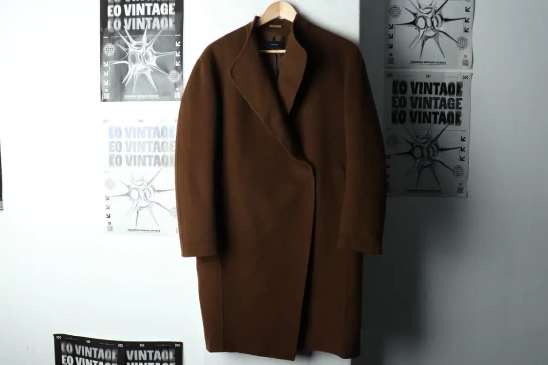 W(S-M) 시스템 코트자켓 한섬 핸드메이드 브라운 울-16838 상품이미지2