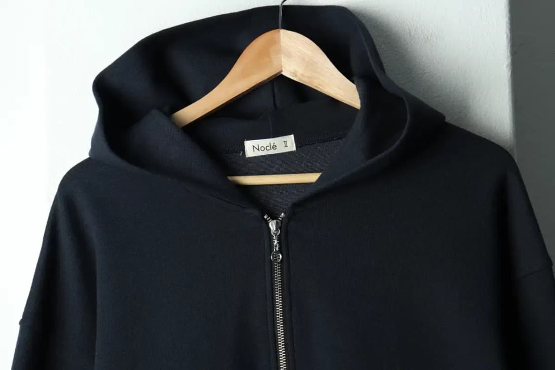 (L-XL) 노클 후드티셔츠 릴렉스 하프 반집업 네이비-16815 상품이미지3