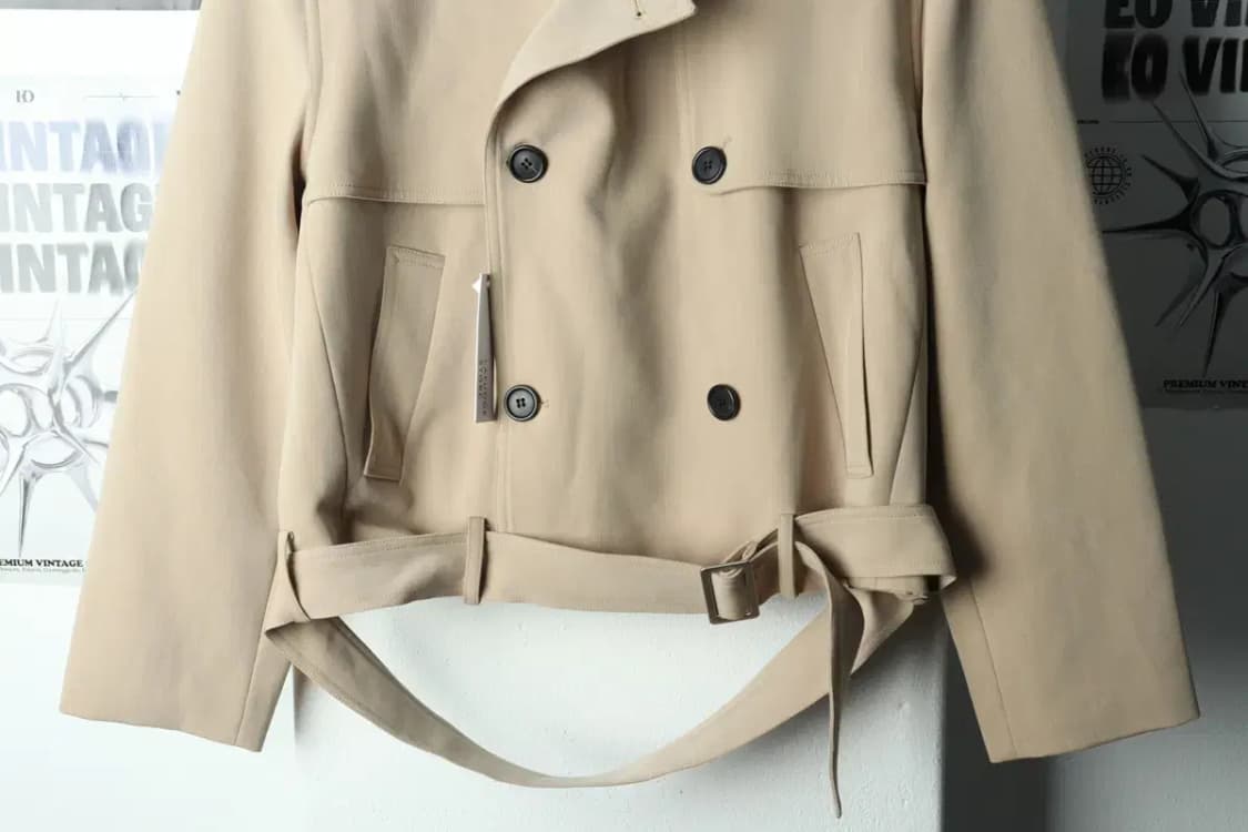 (M-XL) 라퍼지스토어 코트자켓 새상품 더블 베이지 숏-16819 상품이미지4