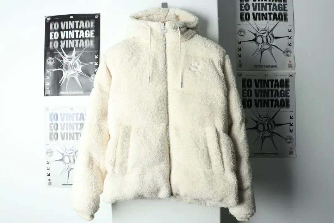 (S) 퓨마 패딩 점퍼자켓 후리스 플리스 아이보리 키치-16821 상품이미지2