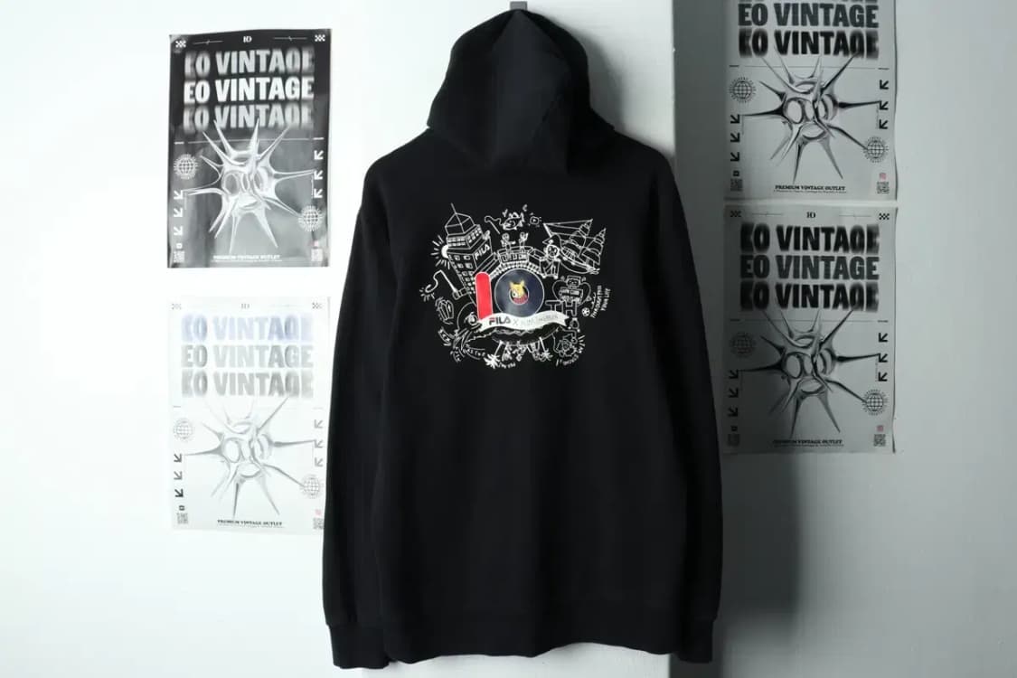 (XL-2XL) 휠라 후드티셔츠 우왁굳 10주년 알잘딱깔센-16823 상품이미지6