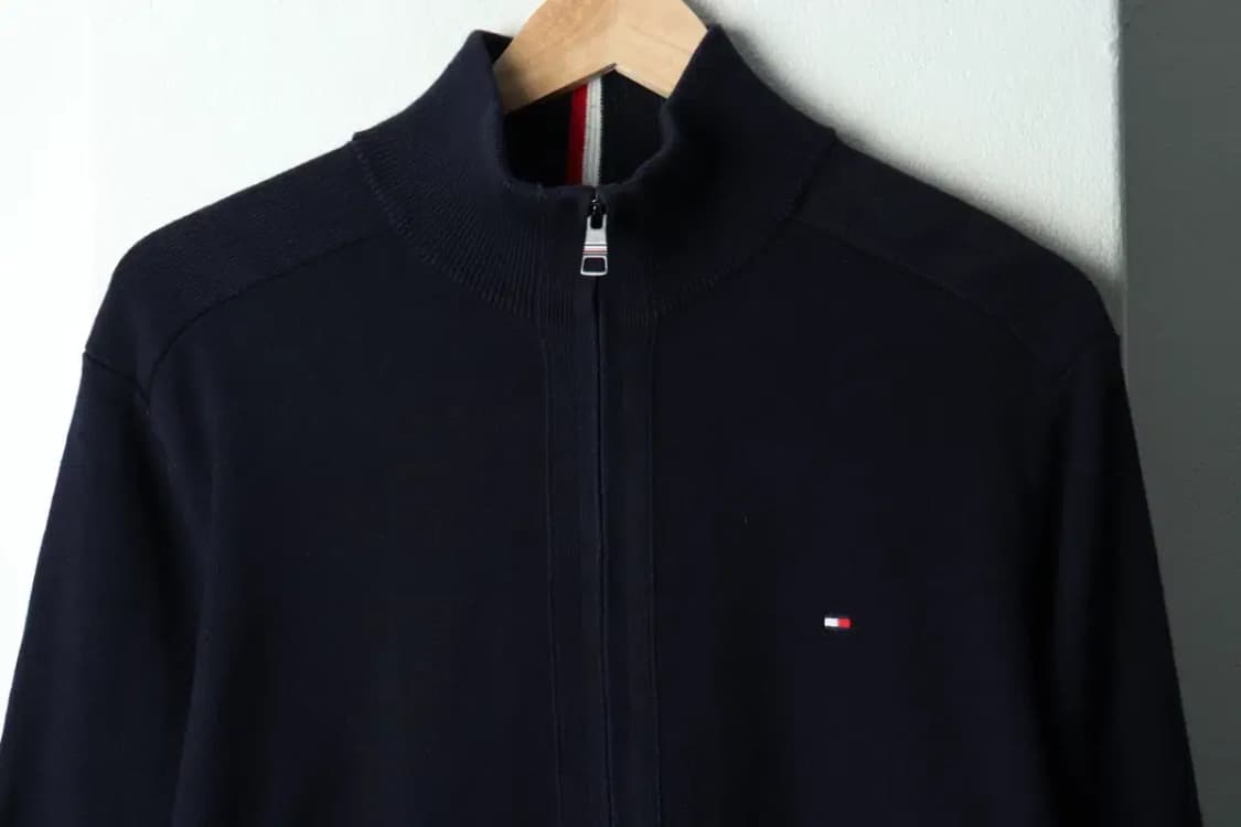 (L-XL) 타미힐피거 니트 가디건 집업 캐시미어 네이비-16825 상품이미지3