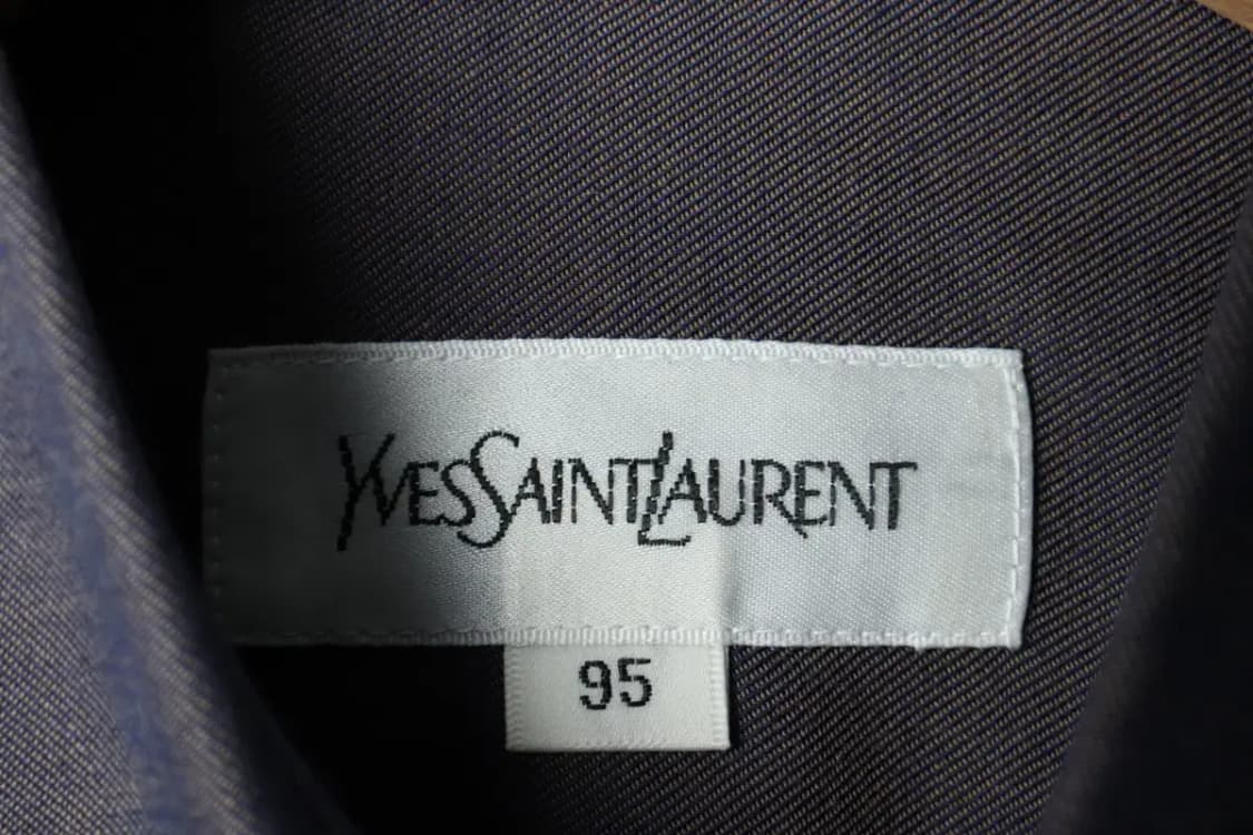 (M) 입생로랑 셔츠 남방 딥블루 무지-16829 상품이미지6